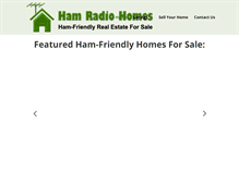 Tablet Screenshot of hamradiohomes.com